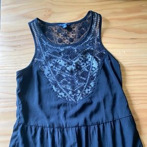 Lacey black peplum top
